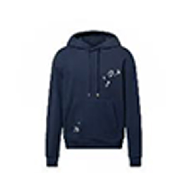 lv louis vuitton letter print pullover hoodie